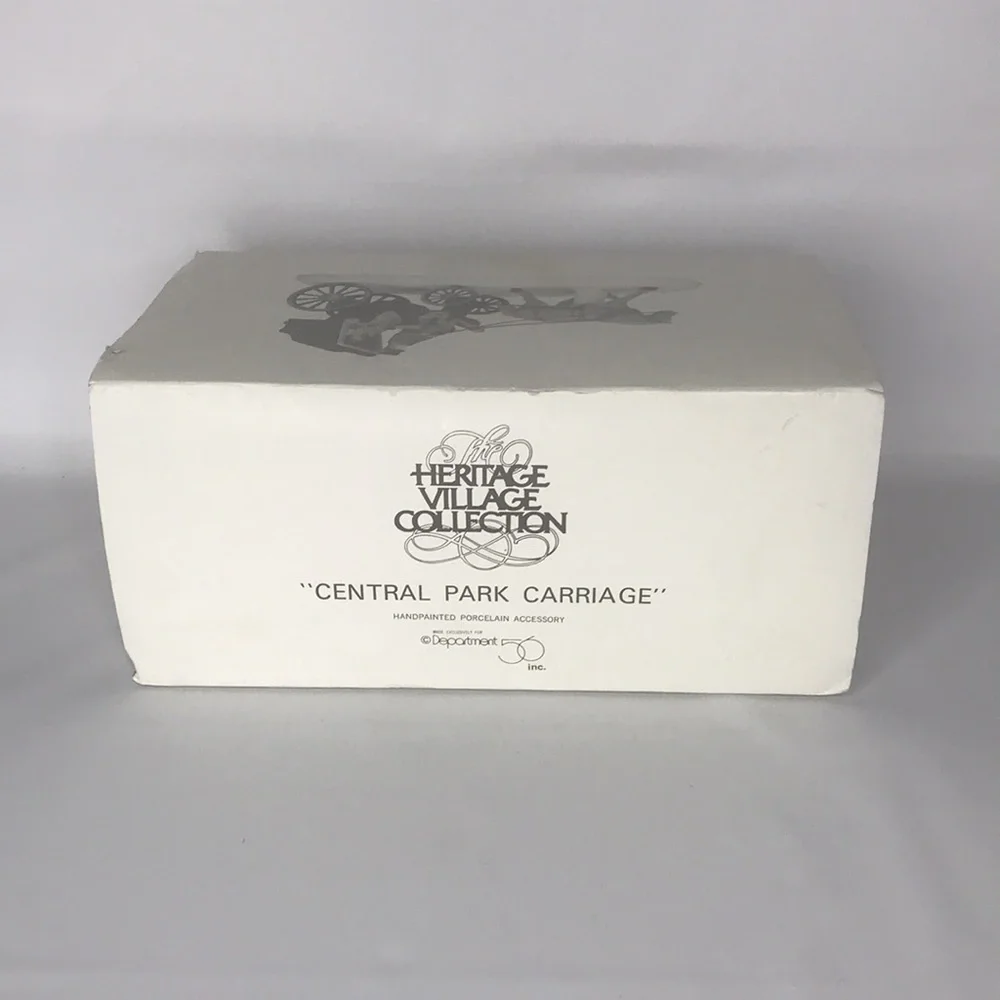 Dept 56 Heritage Village Series Horse Buggy 1989 Department 56 Christmas‎ Scene